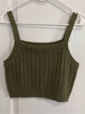 wild fable Olive Ribbed Knit Cami
